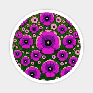 Poppy  Flower Magnet